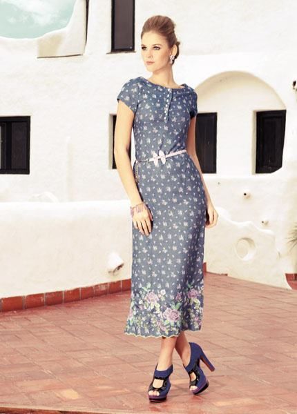 Vestido Longo Pin-Ip